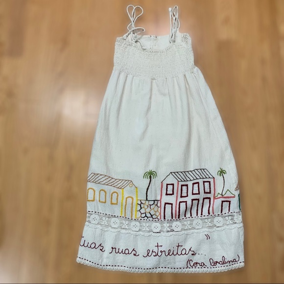 Vintage Embroidered Beach Summer Dress - Picture 4 of 11